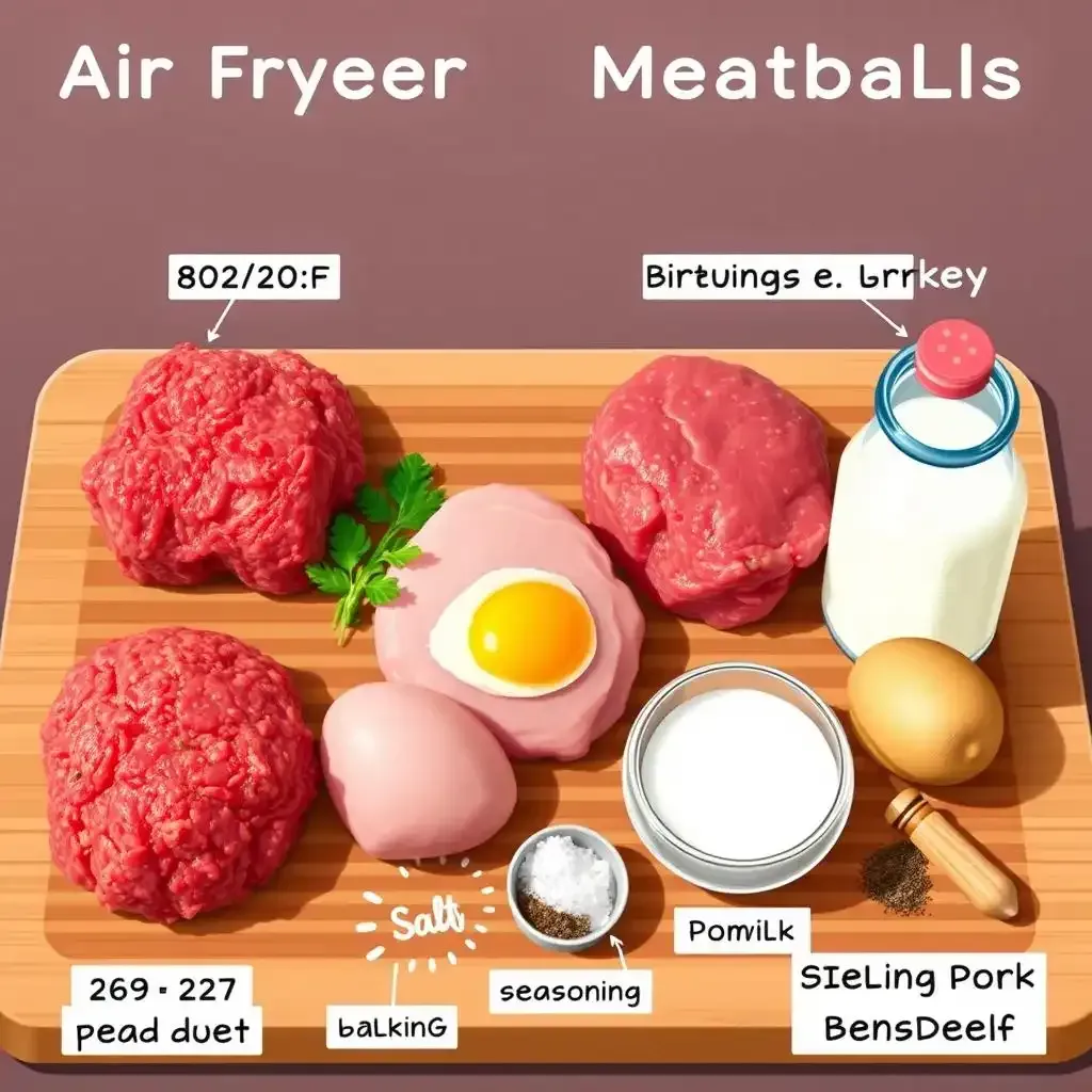 Air Fryer Meatball Recipe Tips Choosing Your Meat Amp Ingredients