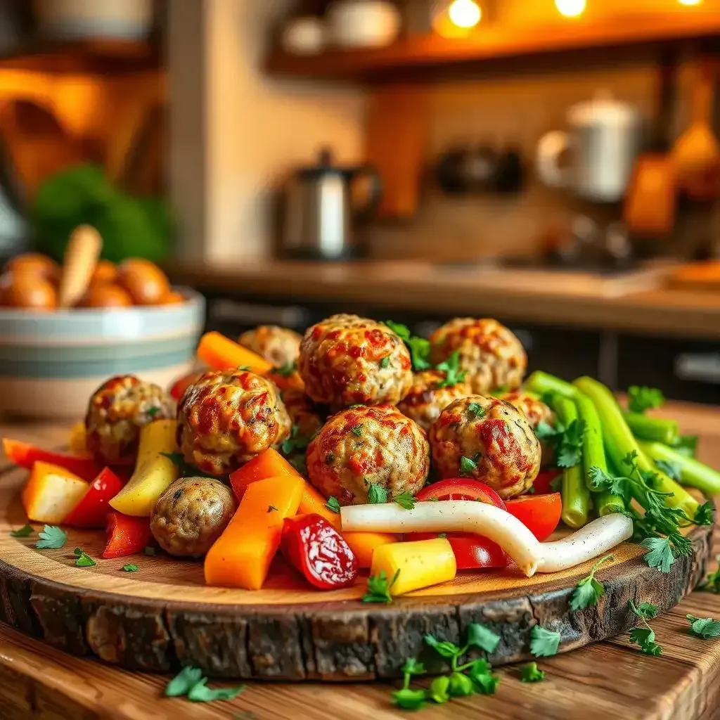 Amazing Air Fryer Meatballs & Vegetables - Meatballrecipeskitchen