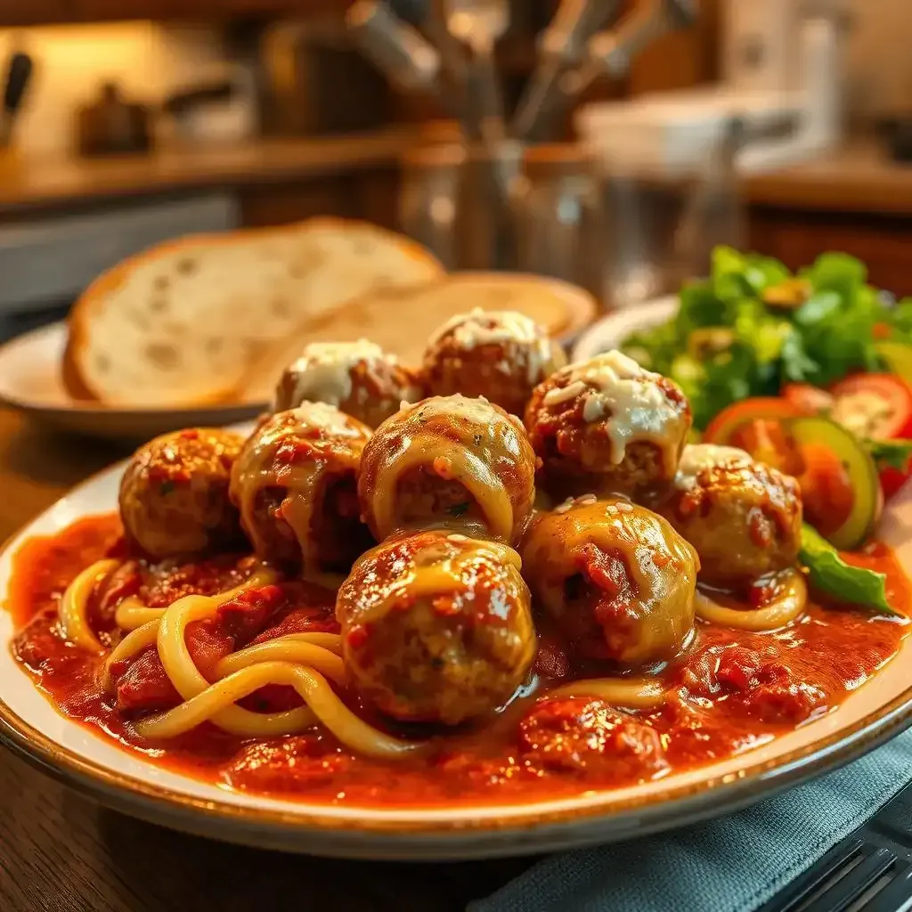 Amazing Cheesy Beef Meatballs Recipe - Meatballrecipeskitchen