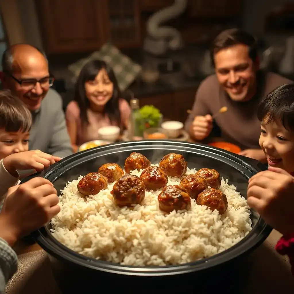 Amazing Slow Cooker Meatballs And Rice A Family Favorite