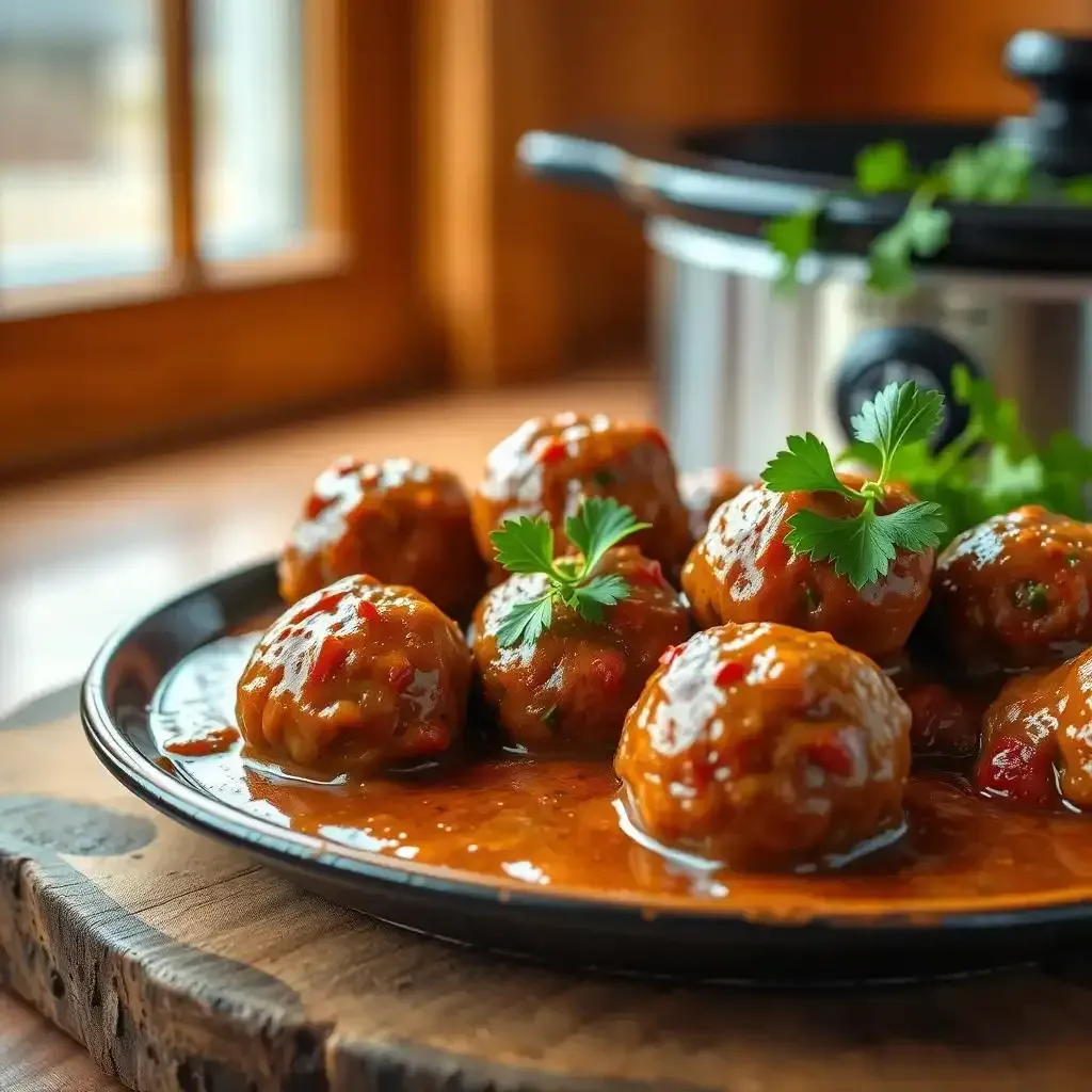 Amazing Slow Cooker Meatballs & Gravy - Meatballrecipeskitchen