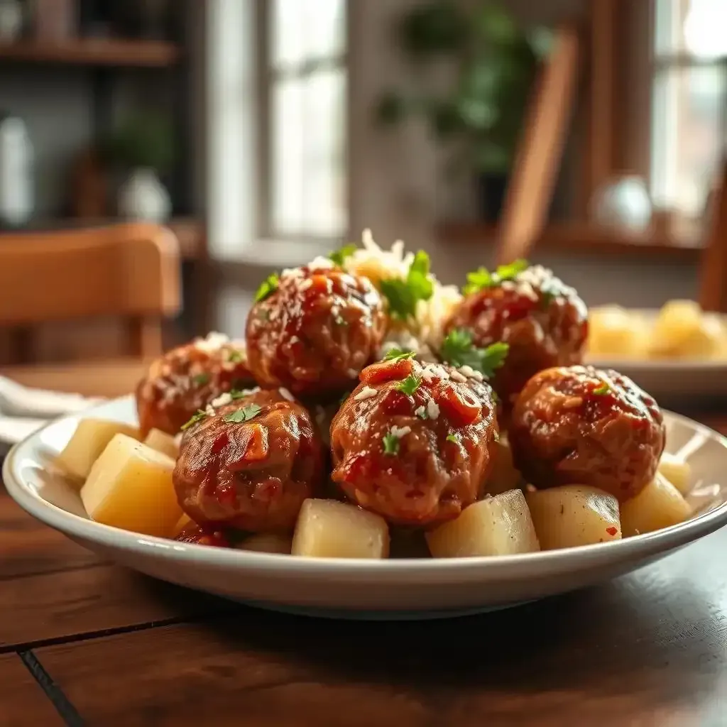 Amazing Slow Cooker Meatballs With Potatoes - Meatballrecipeskitchen