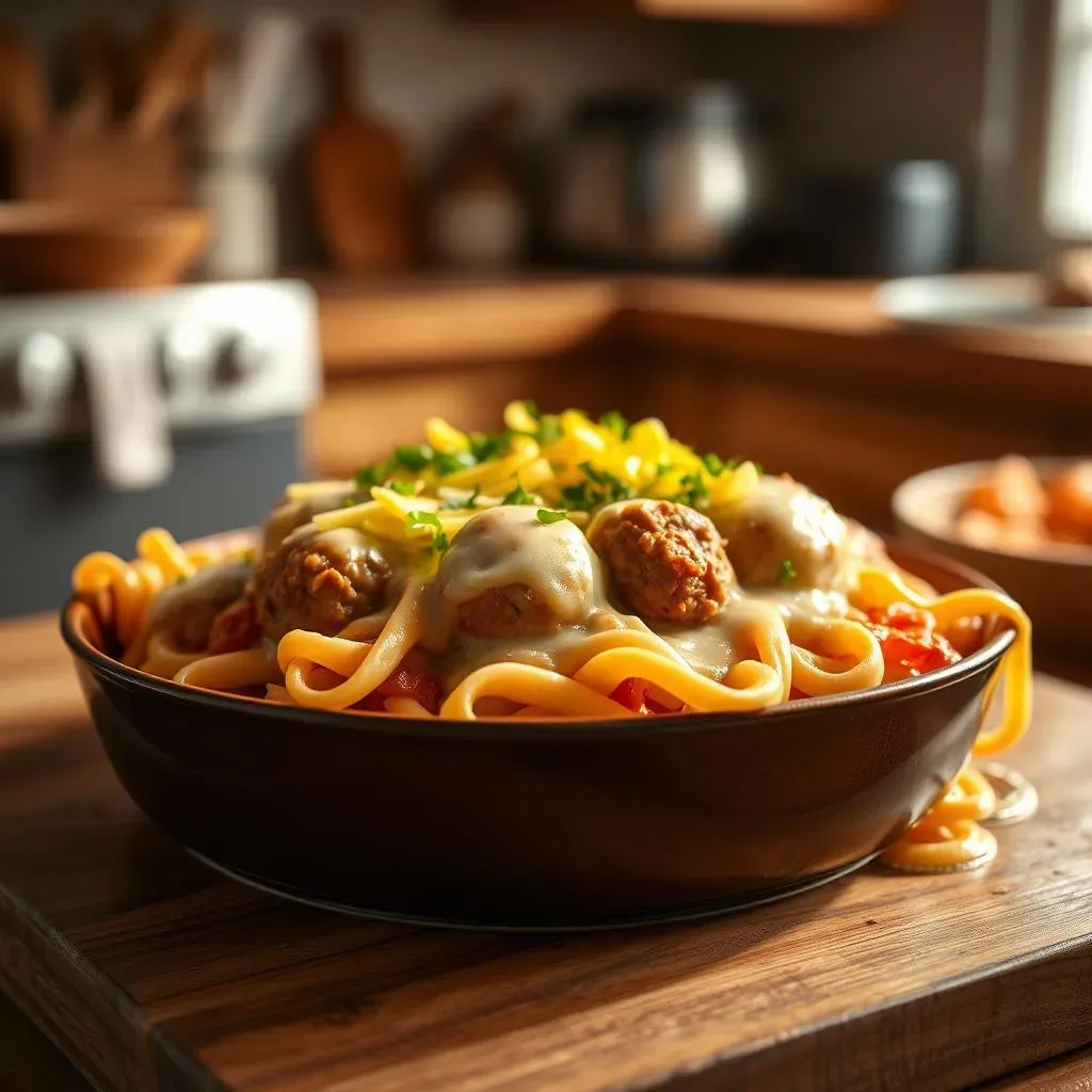 Assembling and Baking Your Swedish Meatball Noodle Casserole