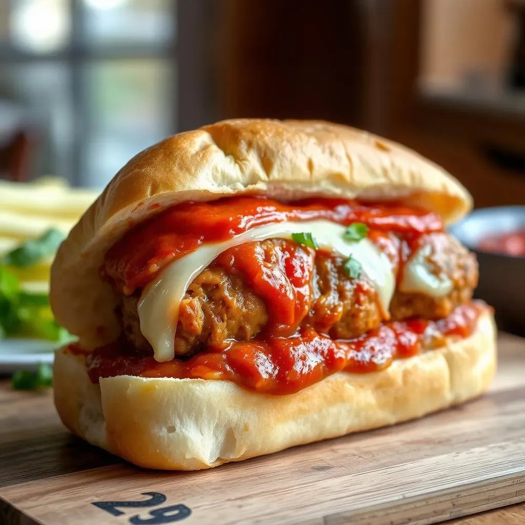 Assembling Your Chicken Meatball Sub