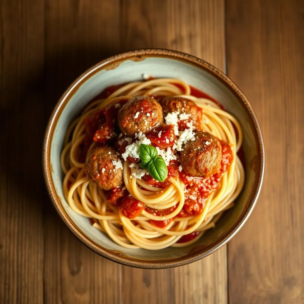 Assembling Your Homemade Spaghetti and Meatballs Masterpiece