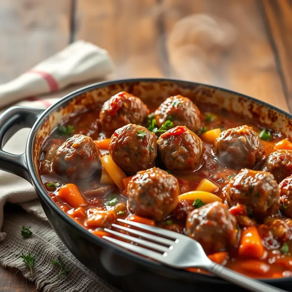 Ultimate Beef Meatball Casserole Recipe