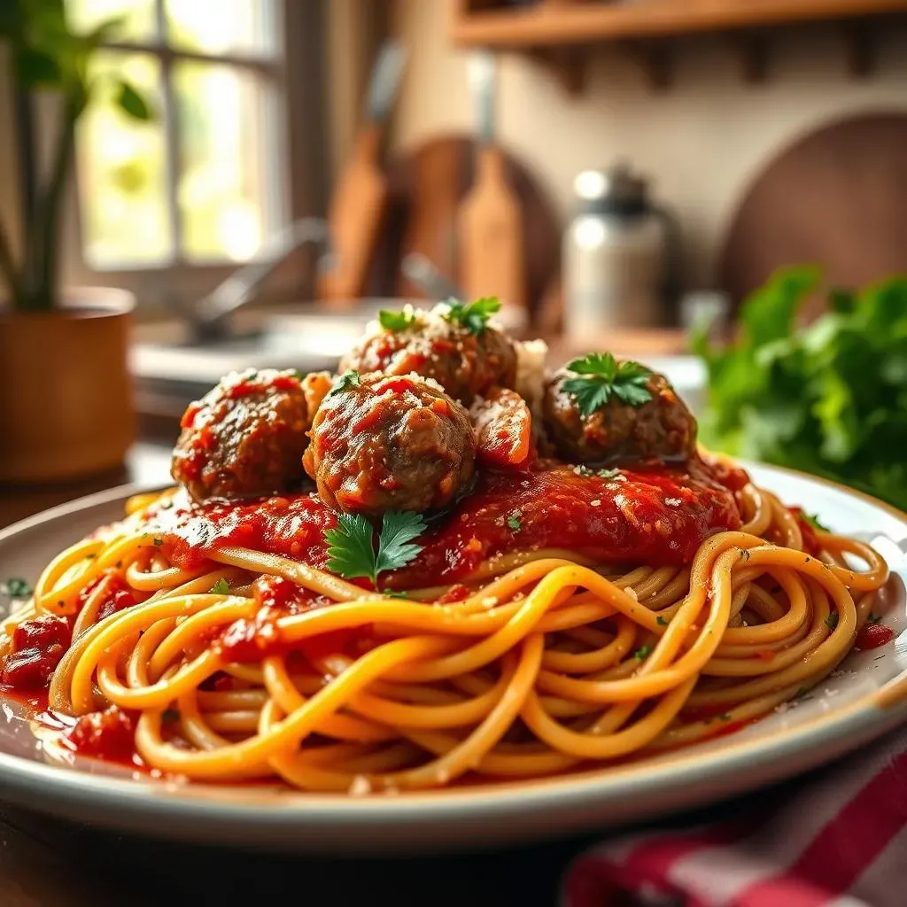 Ultimate Beef Meatball Spaghetti Recipe