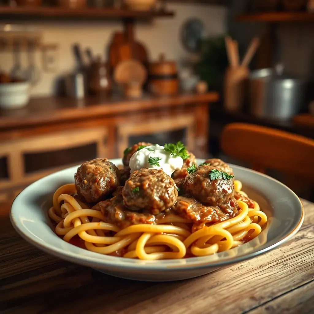 Ultimate Beef Meatball Stroganoff Recipe