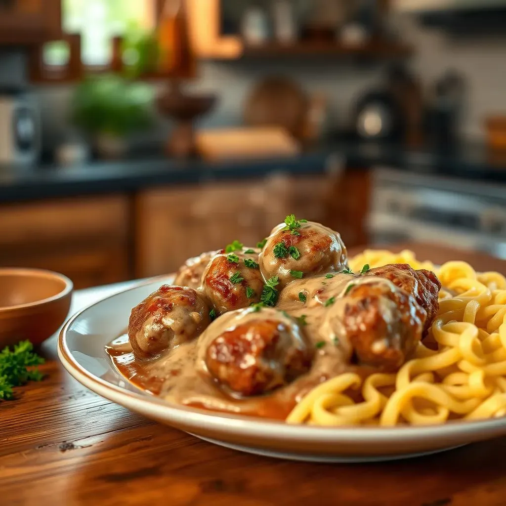 Ultimate Beef Stroganoff Meatball Recipe