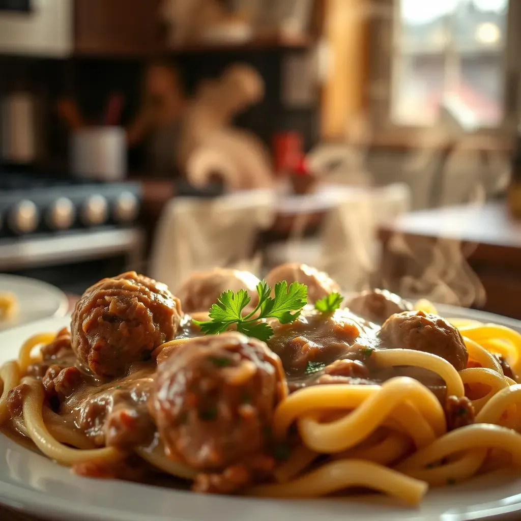 Ultimate Beef Stroganoff with Meatballs Recipe