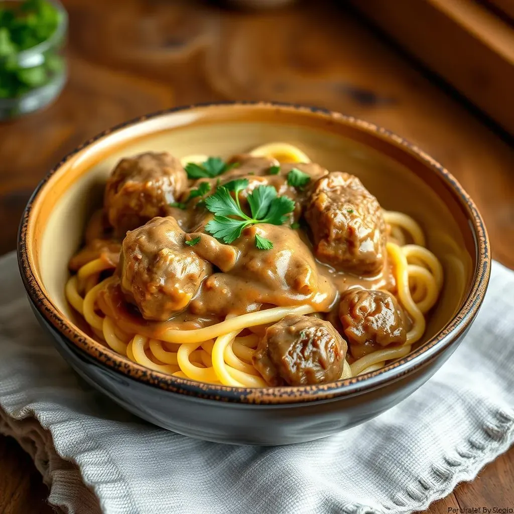 Beyond the Basics: Variations and Serving Suggestions for your Meatball Beef Stroganoff Recipe