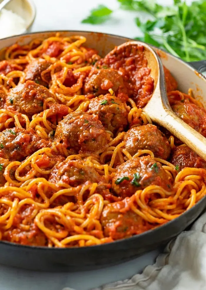 Bringing It All Together: Serving Your Spaghetti and Meatballs Recipe for 2