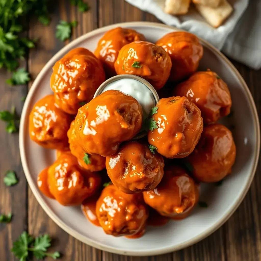 Buffalo Chicken Meatballs: Ingredients and StepbyStep Directions