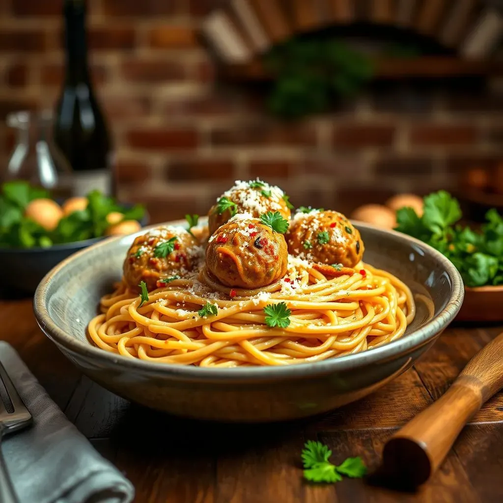 Cooking and Serving Your Chicken Meatball Spaghetti