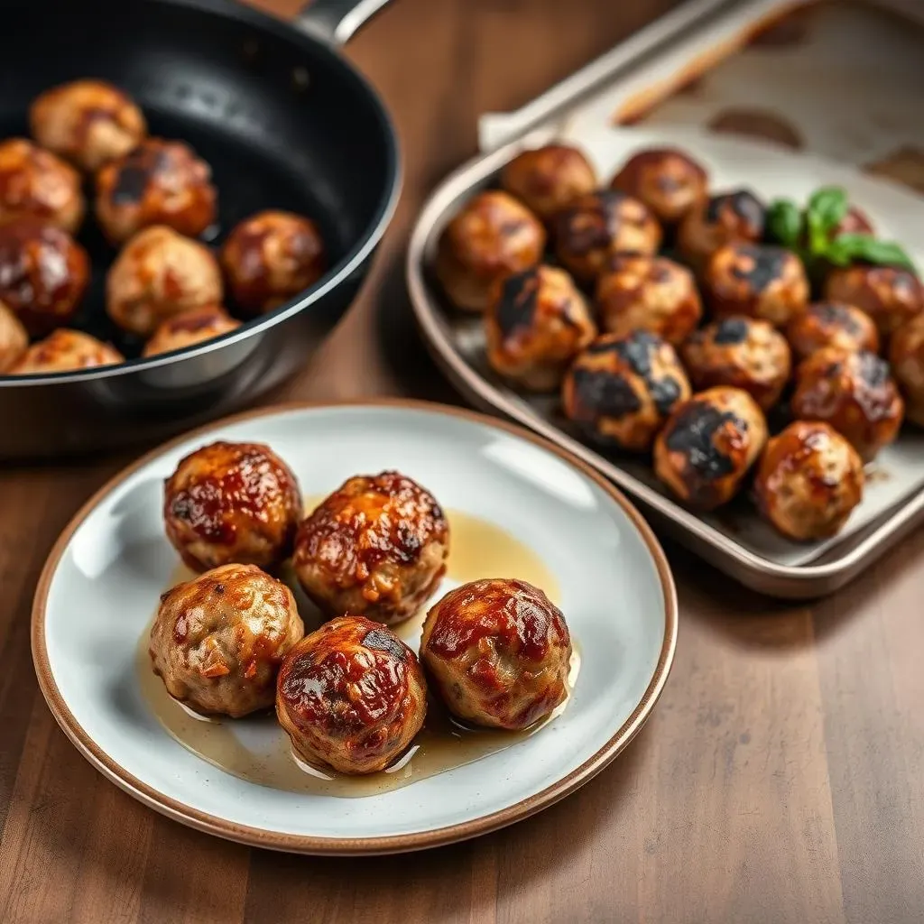 Cooking Methods for Perfect Homemade Meatballs with 1 lb Ground Beef: Broiling vs. Frying