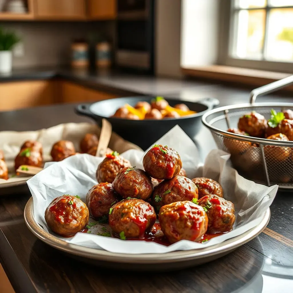 Cooking Methods: Oven, Stovetop, and Air Fryer 1 lb Ground Beef Meatballs