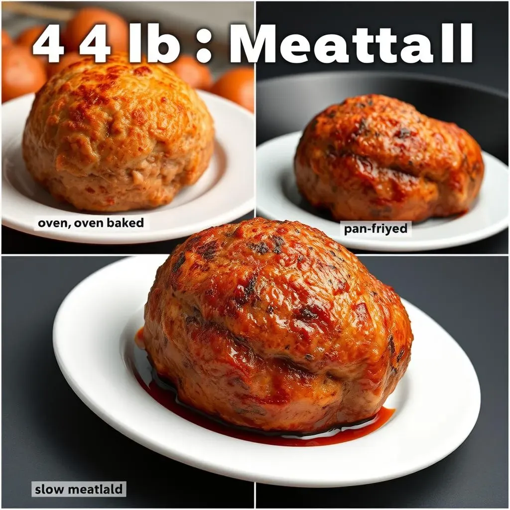 Cooking Methods: OvenBaked, PanFried, or Slow Cooker 4 lb Meatballs