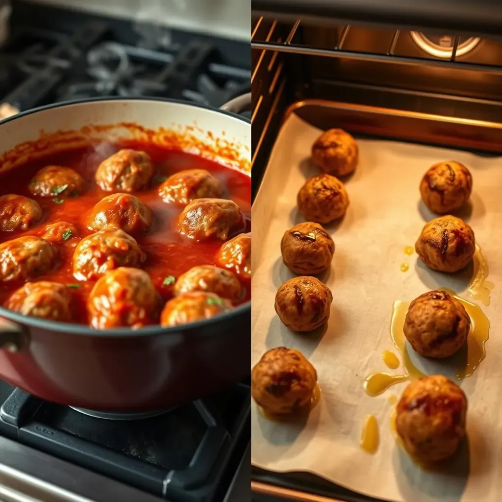 Cooking Methods: Stovetop Simmering vs. Oven Baking Your Italian Meatballs