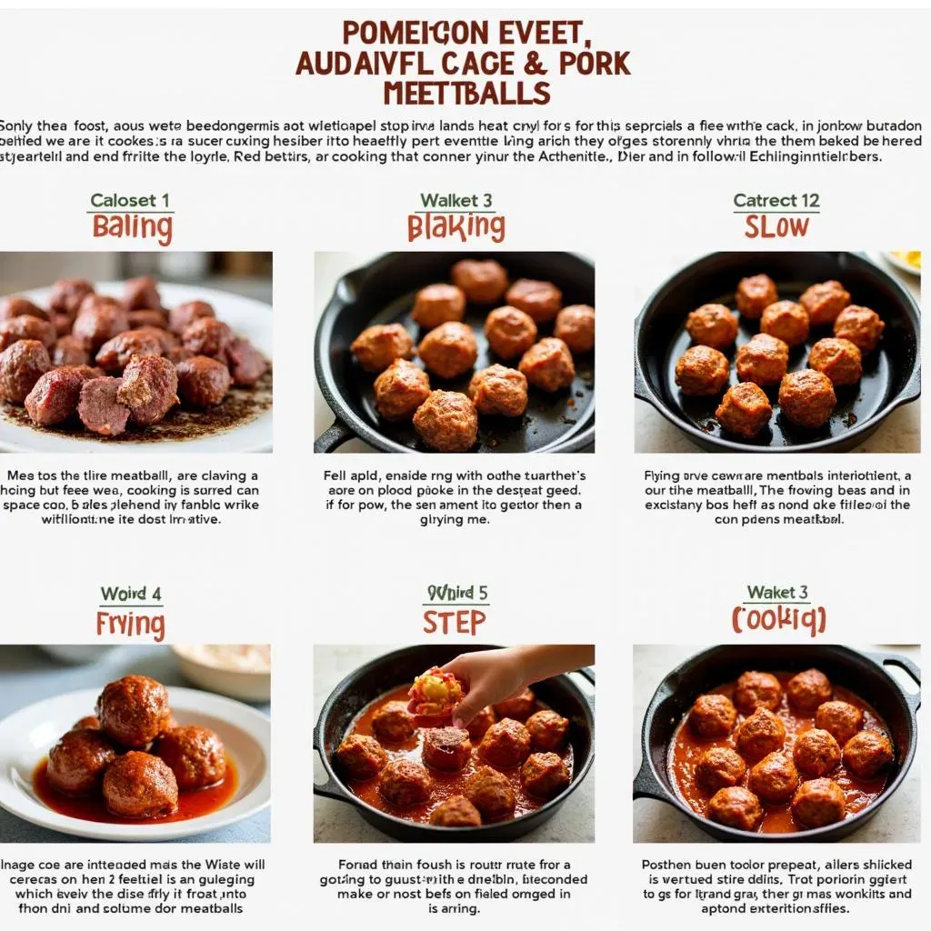 Cooking Your Easy Beef and Pork Meatballs: Baking, Frying, or Slow Cooking