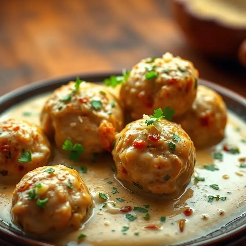 Creamy Delights: Chicken Meatballs in Rich Sauces