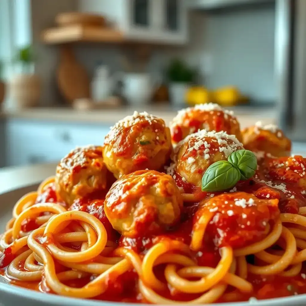 Delicious Chicken Meatballs With Pasta A Family Favorite