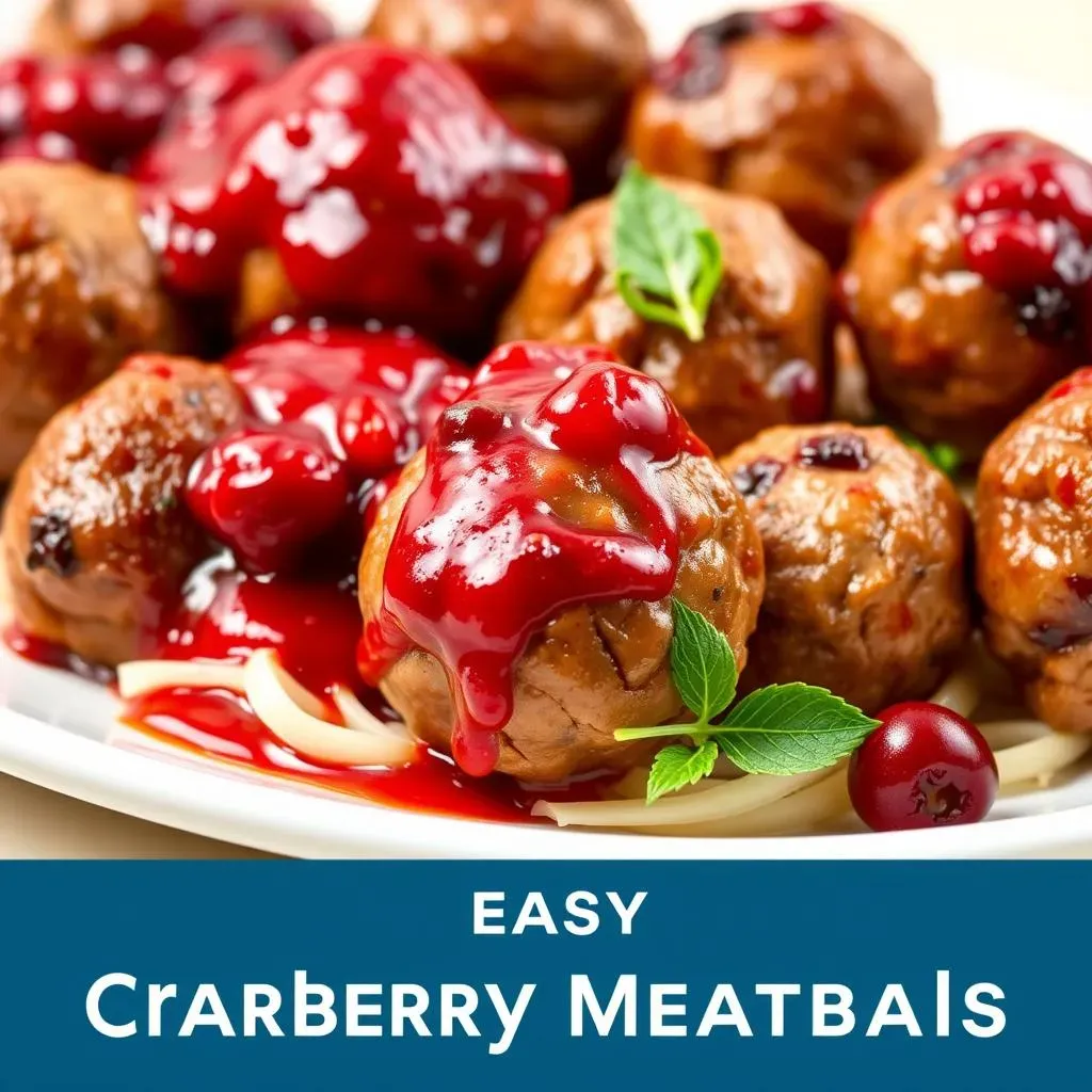 Super Easy Cranberry Meatball Recipe: Quick Party Appetizer