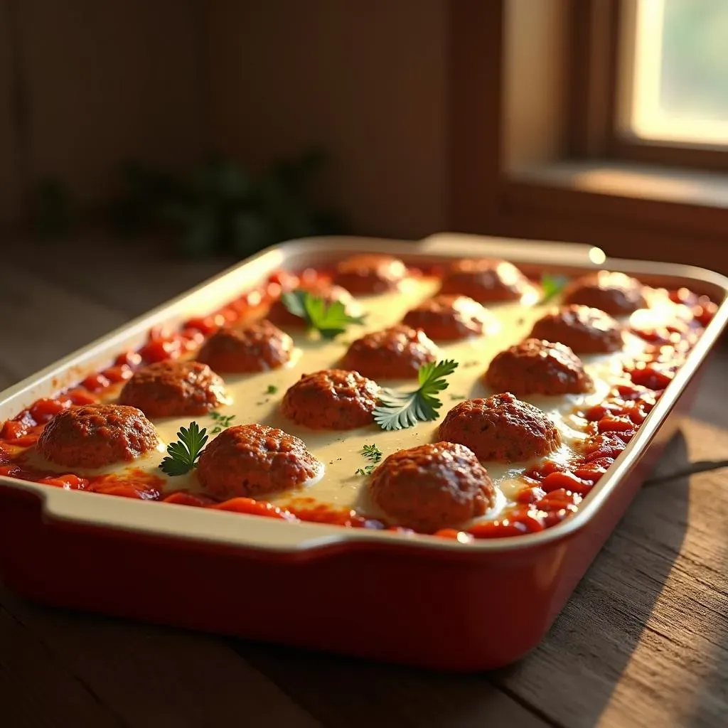 Easy Meatball Casserole Ingredients and Prep