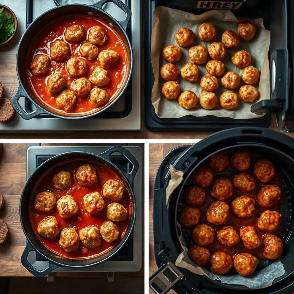 From Stovetop to Air Fryer: Cooking Homemade Meatballs and Sauce to Perfection