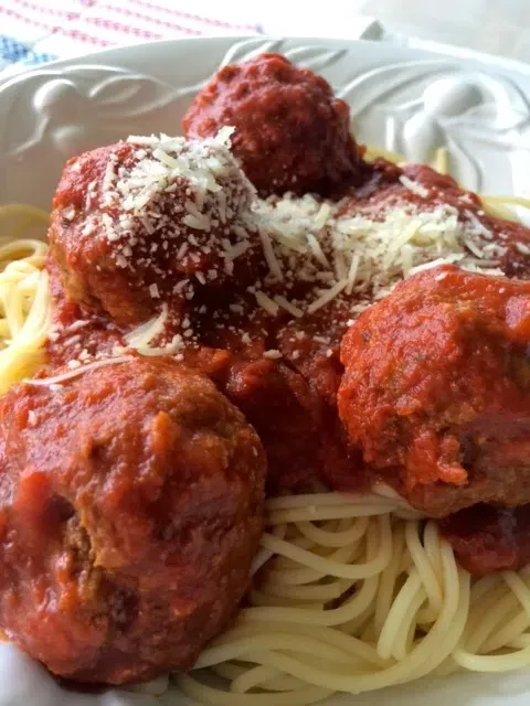 Gathering Ingredients for the Barefoot Contessa Spaghetti and Meatballs Recipe