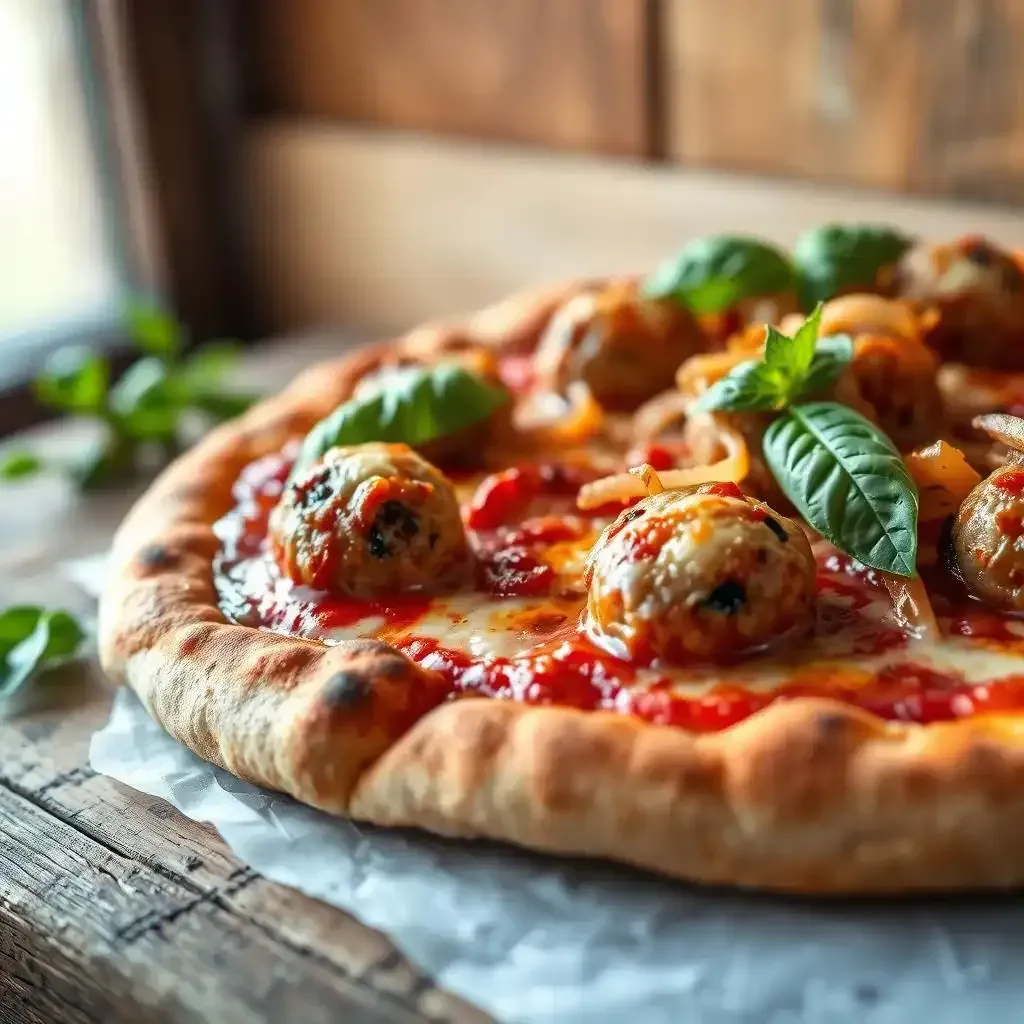 Glutenfree Meatball Pizza Topping And Crust Options