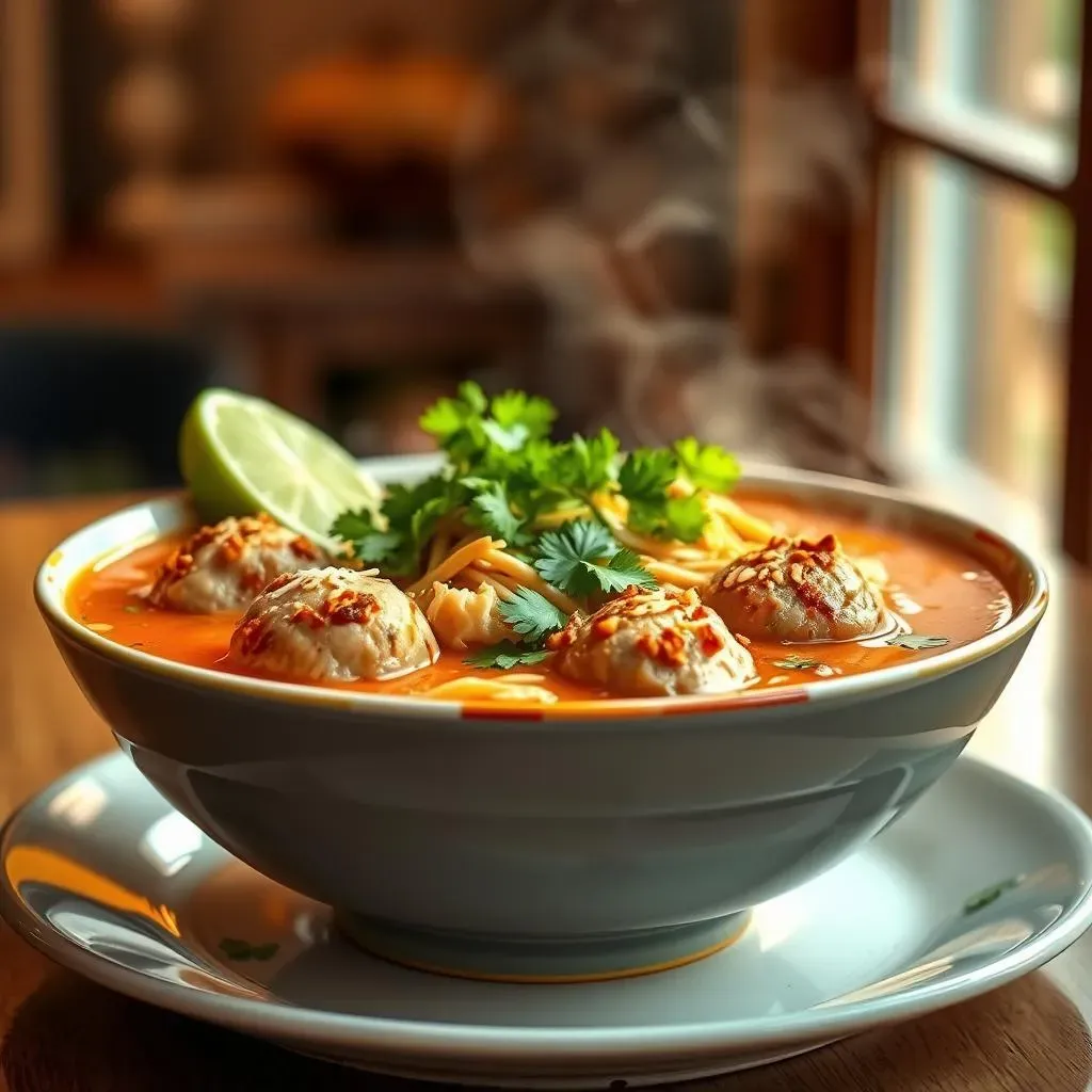 Ingredients for an Authentic Thai Chicken Meatball Soup