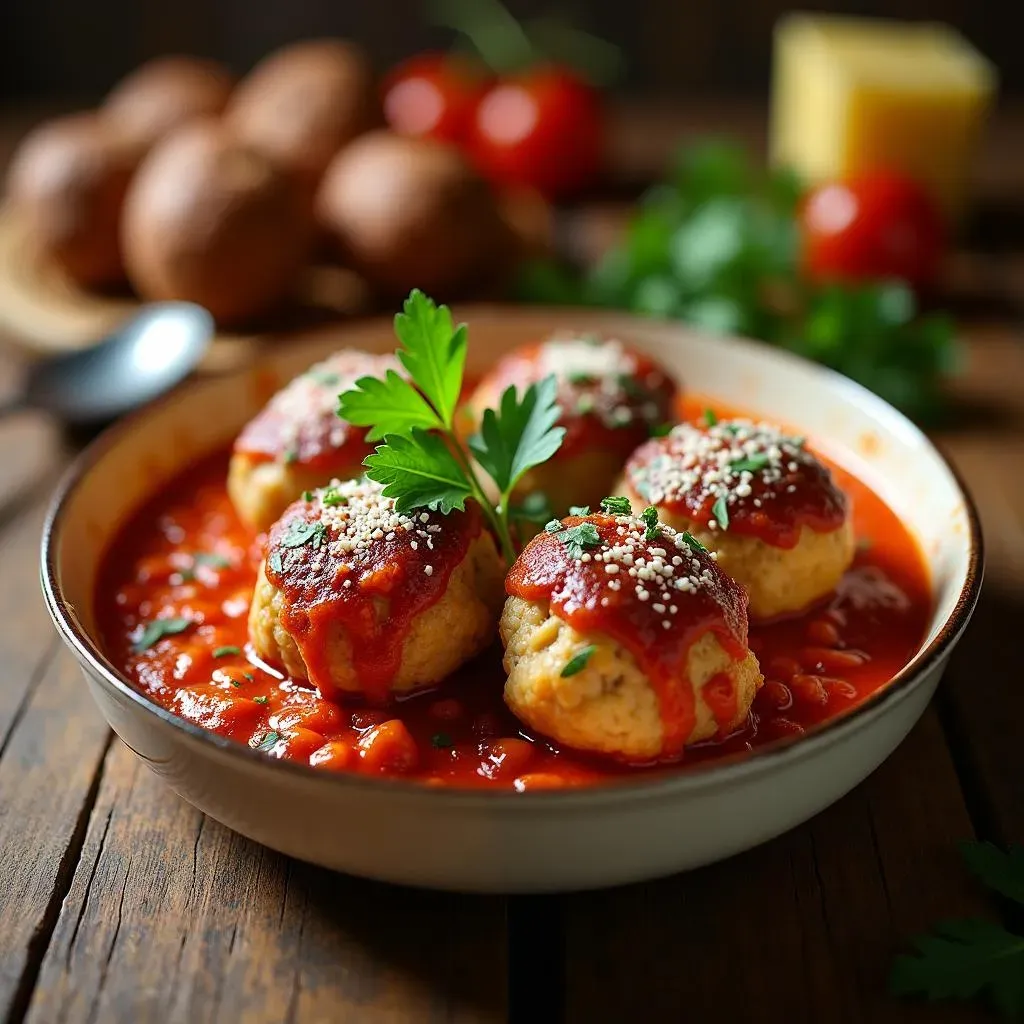 Ingredients for Chicken Parmesan Meatballs