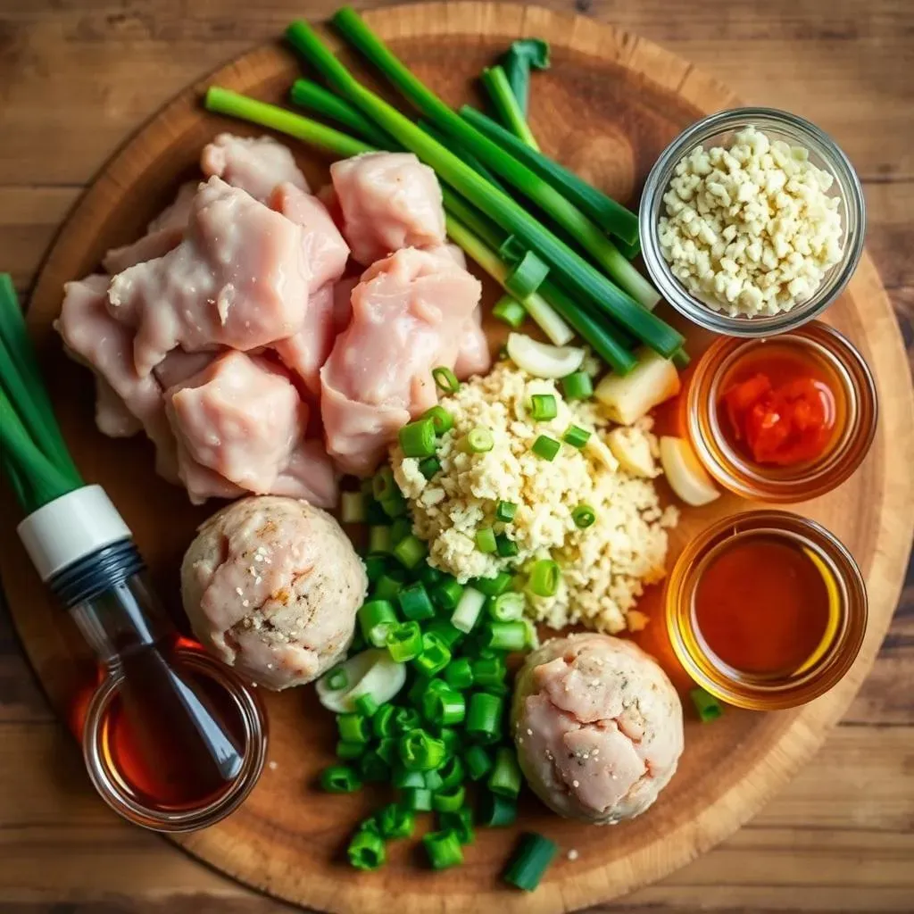 Ingredients for the Best Asian Chicken Meatball Recipe