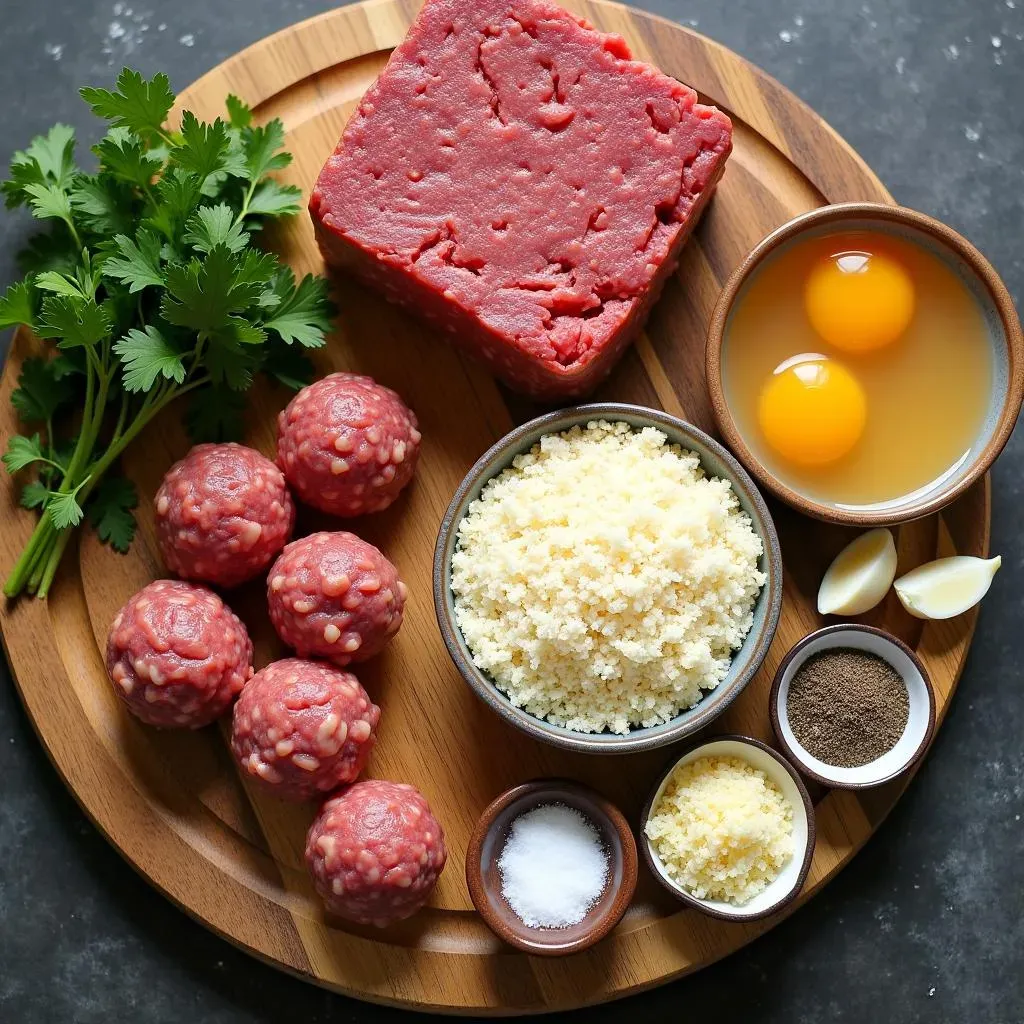 Ingredients for the Best Homemade Meatballs