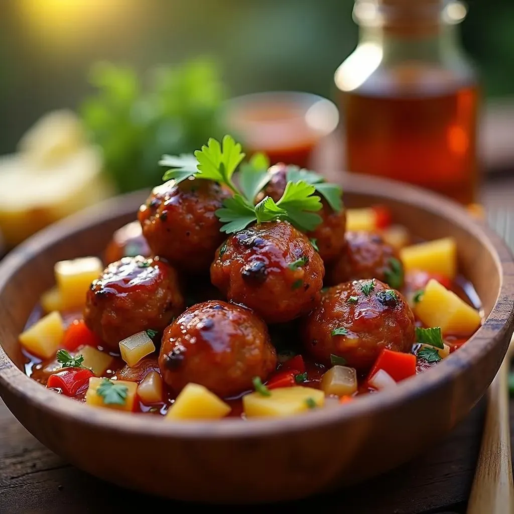 Ingredients for the Easiest BBQ Meatballs Ever