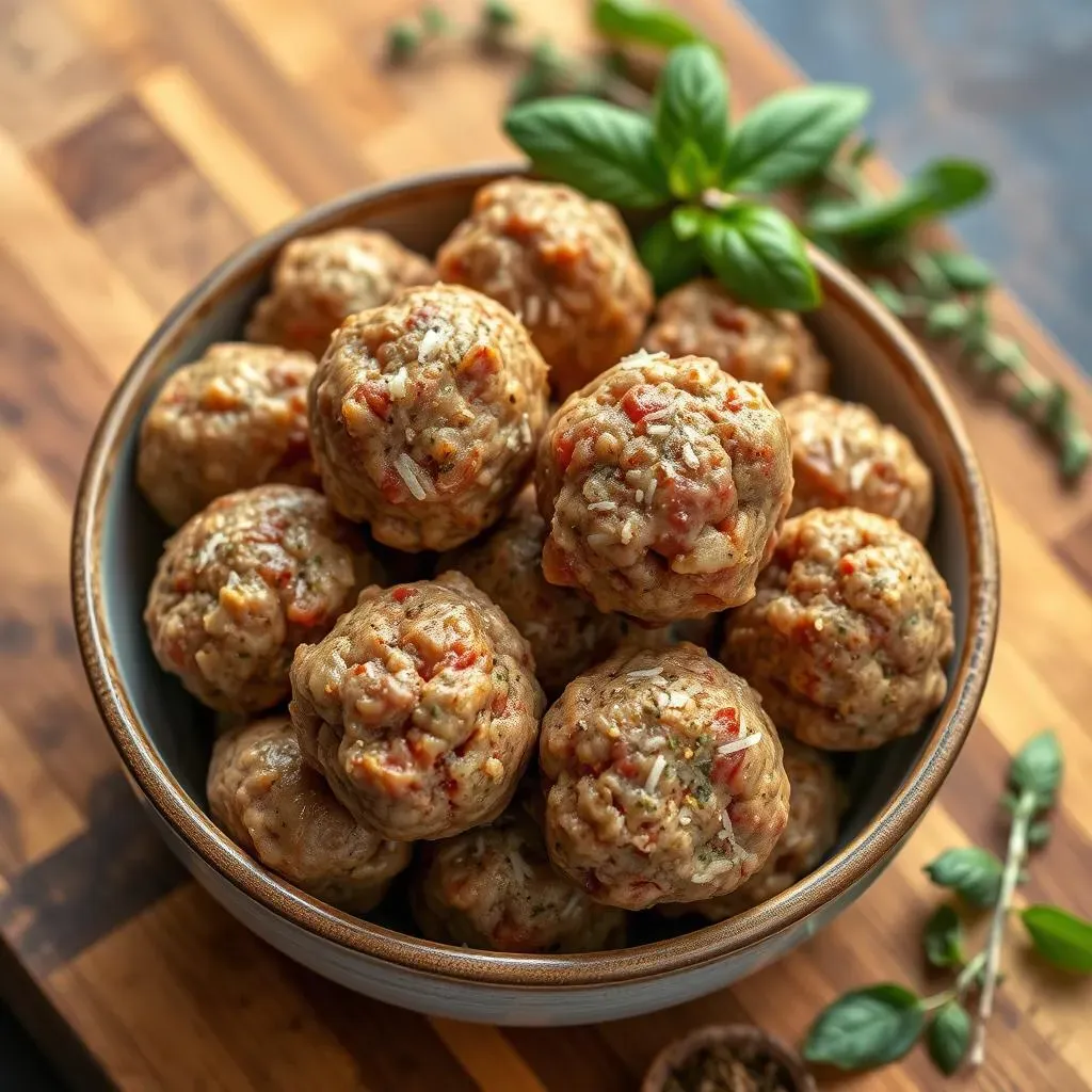 Ingredients for the Perfect 1 lb Ground Beef Italian Meatballs