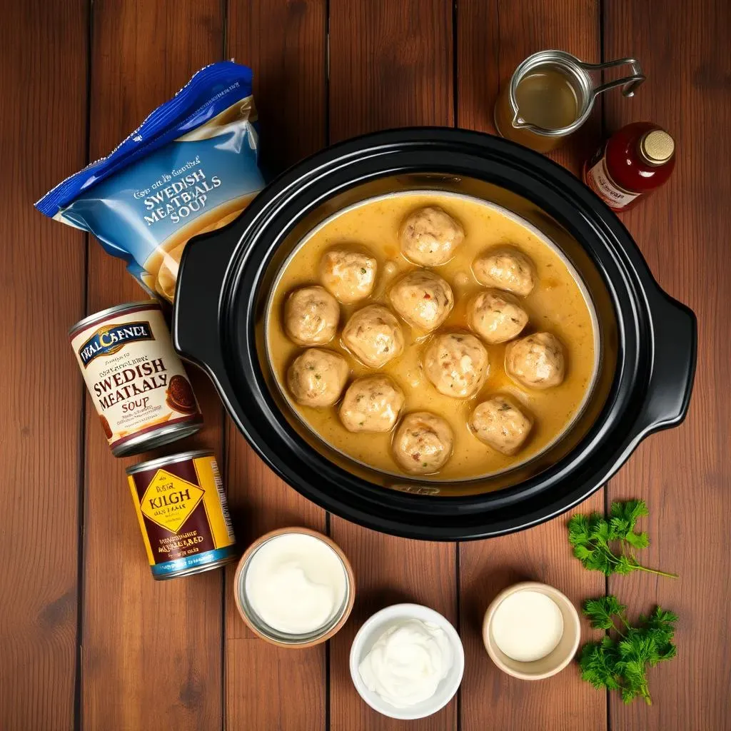 Ingredients for the Perfect Crock Pot Swedish Meatballs