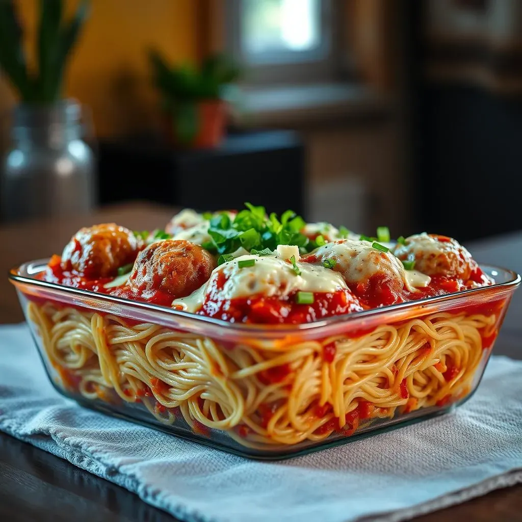 Ingredients for Your Leftover Spaghetti and Meatball Casserole