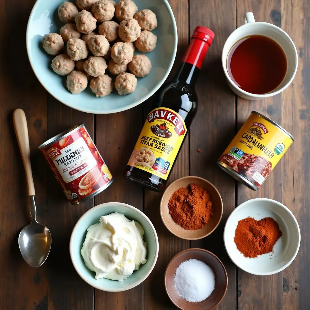 Ingredients You'll Need for Your Crockpot Swedish Meatballs