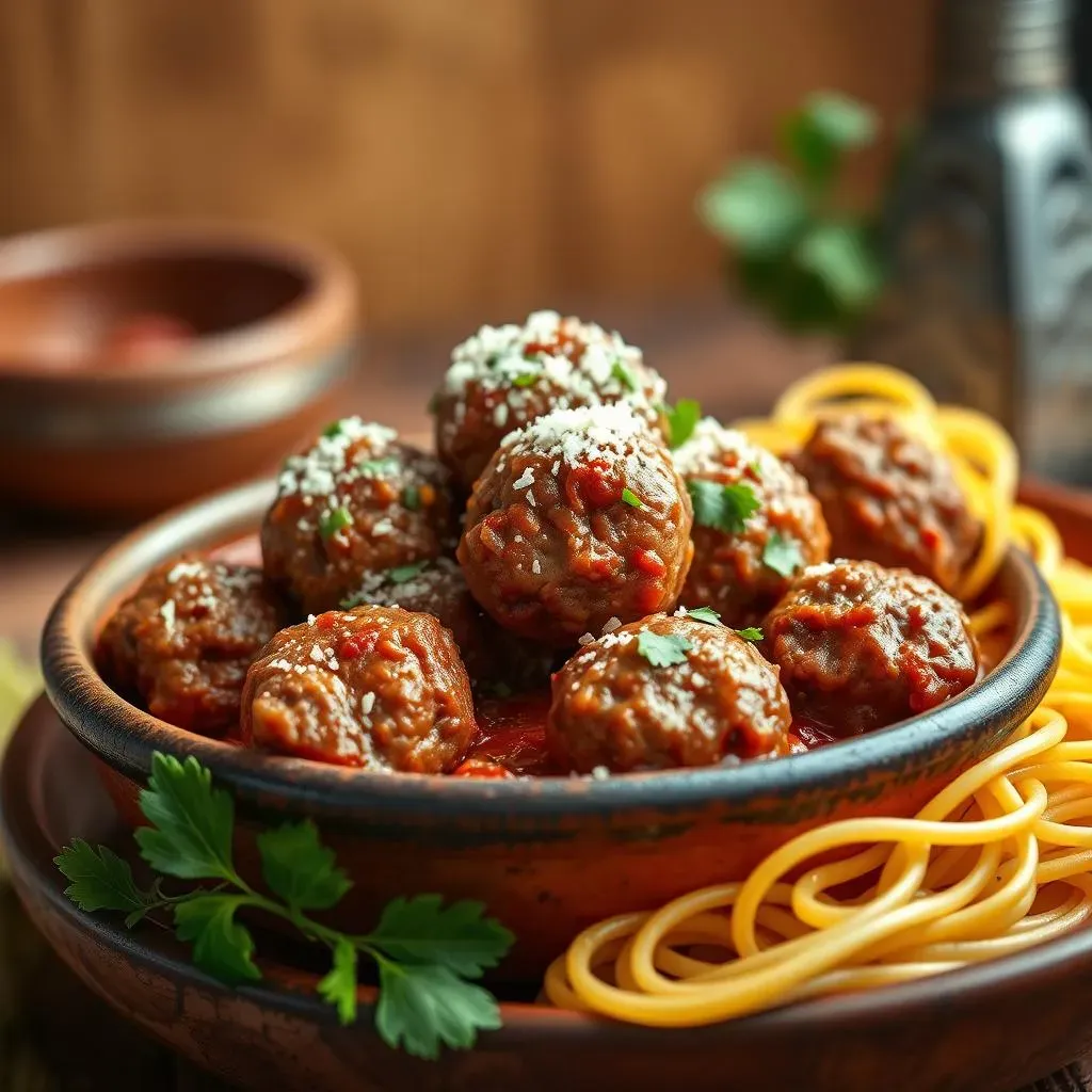 Ultimate Italian Meatball Recipe: 1 lb Ground Beef