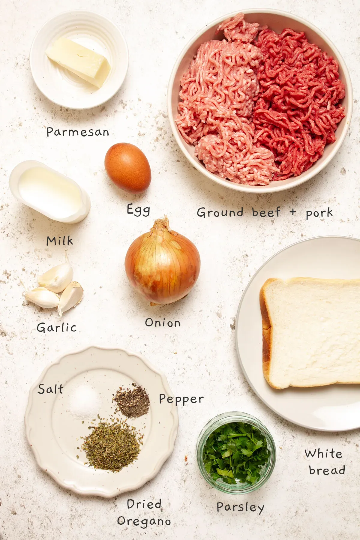 Delicious italian meatball recipe with bread and milk