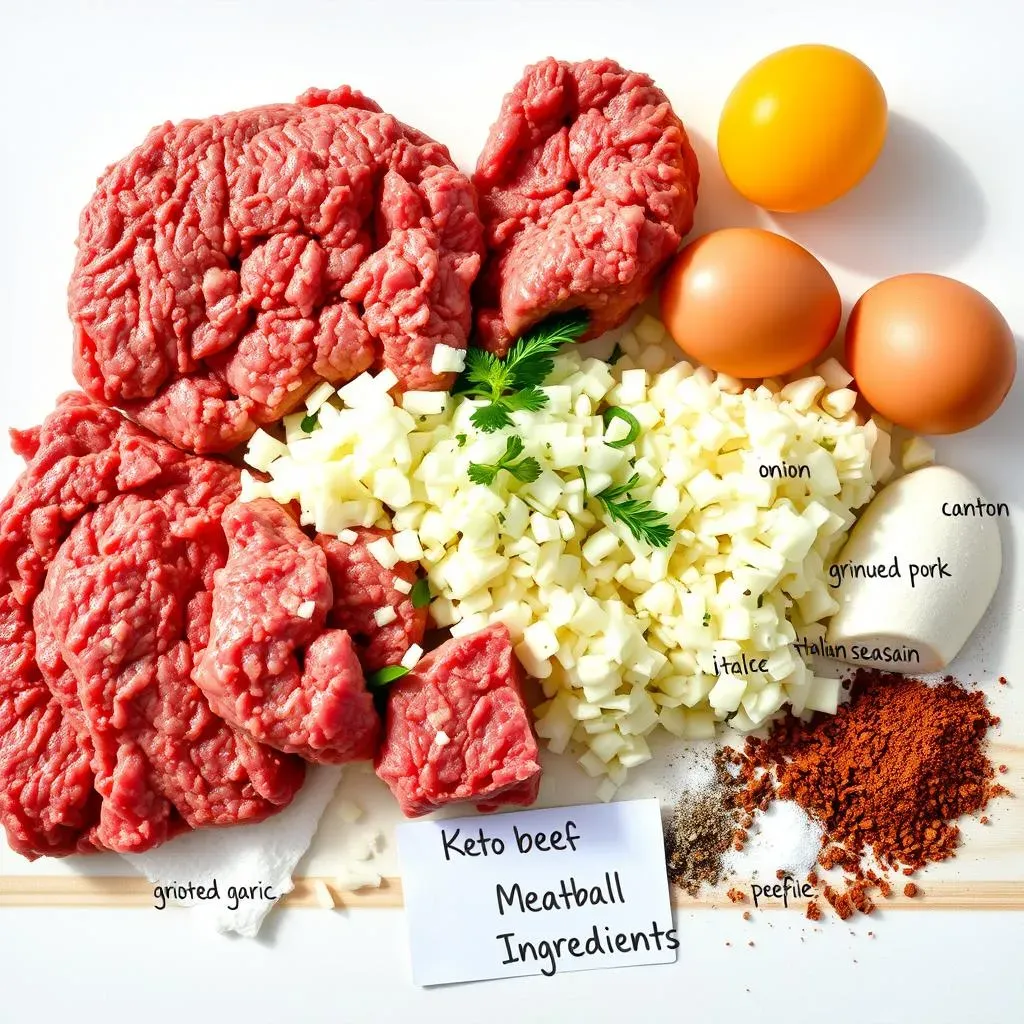 Keto Beef Meatball Ingredients: What You'll Need