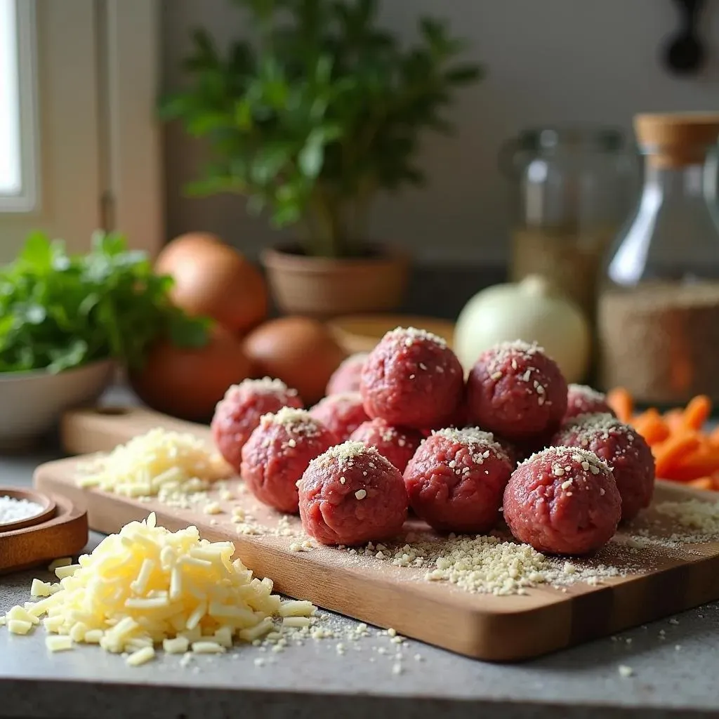 Key Ingredients for 3 lbs Ground Beef Meatballs