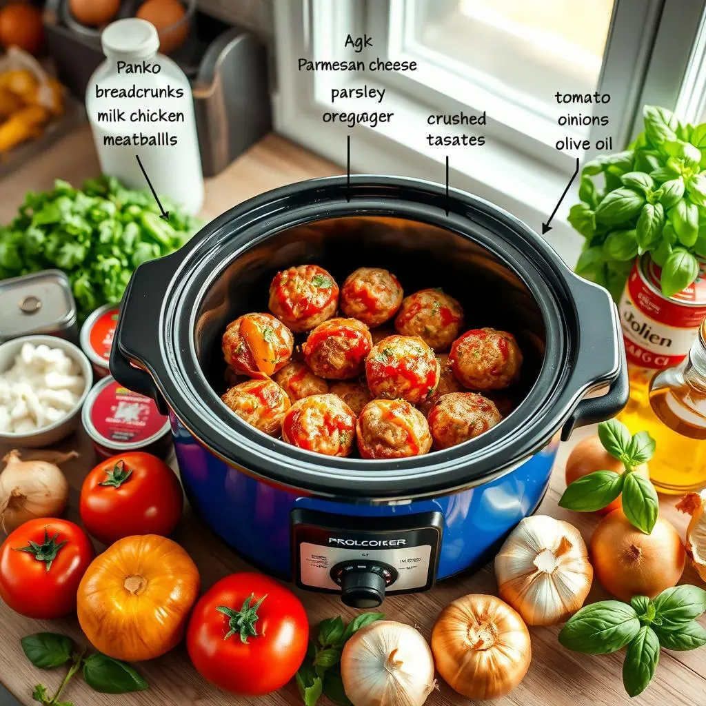 Key Ingredients for Crockpot Chicken Meatballs