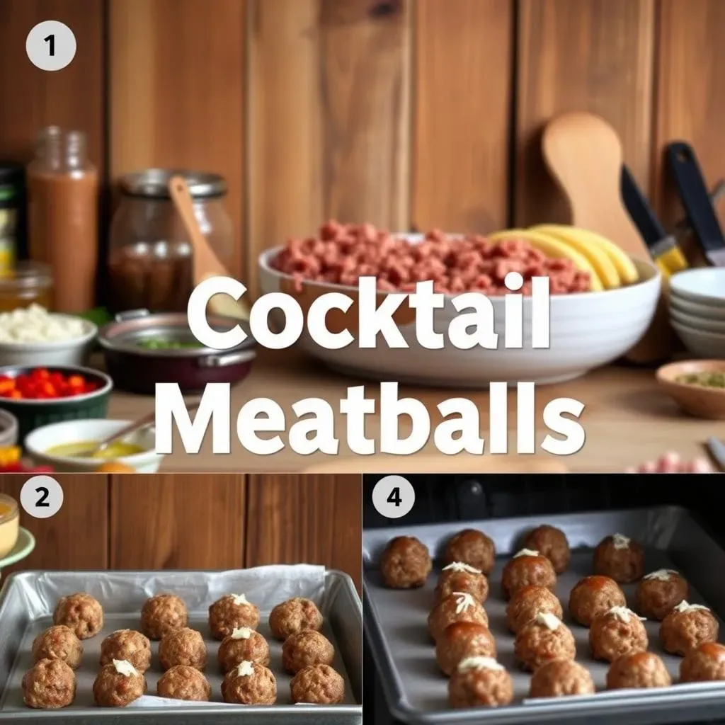 Making Cocktail Meatballs: StepbyStep