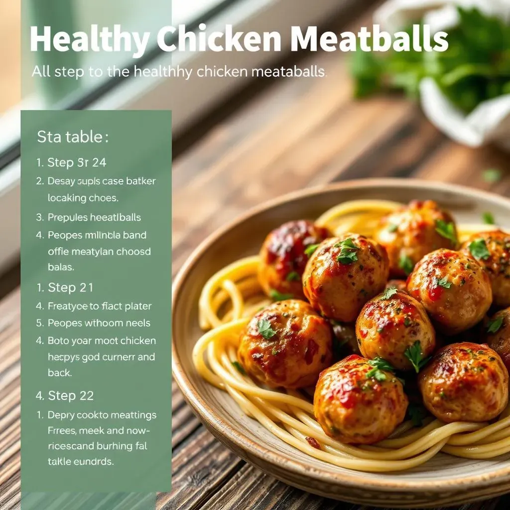 Making Healthy Chicken Meatballs in 4 Steps