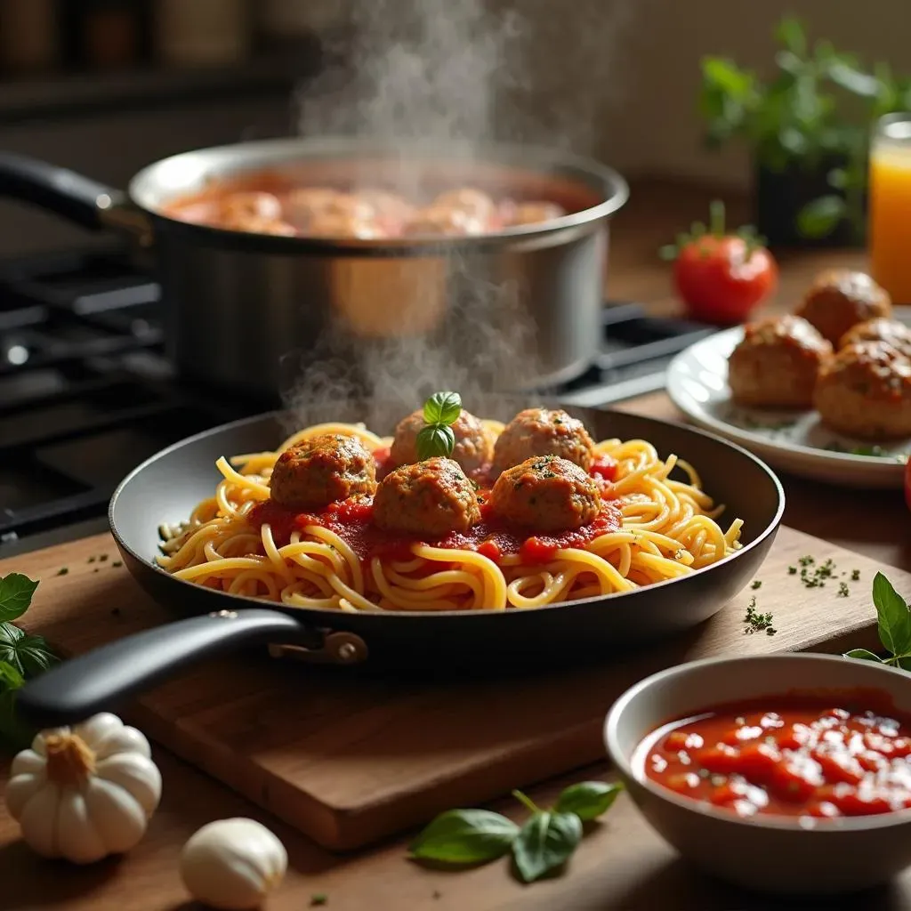 Making Noodles & Company Spaghetti & Meatballs at Home