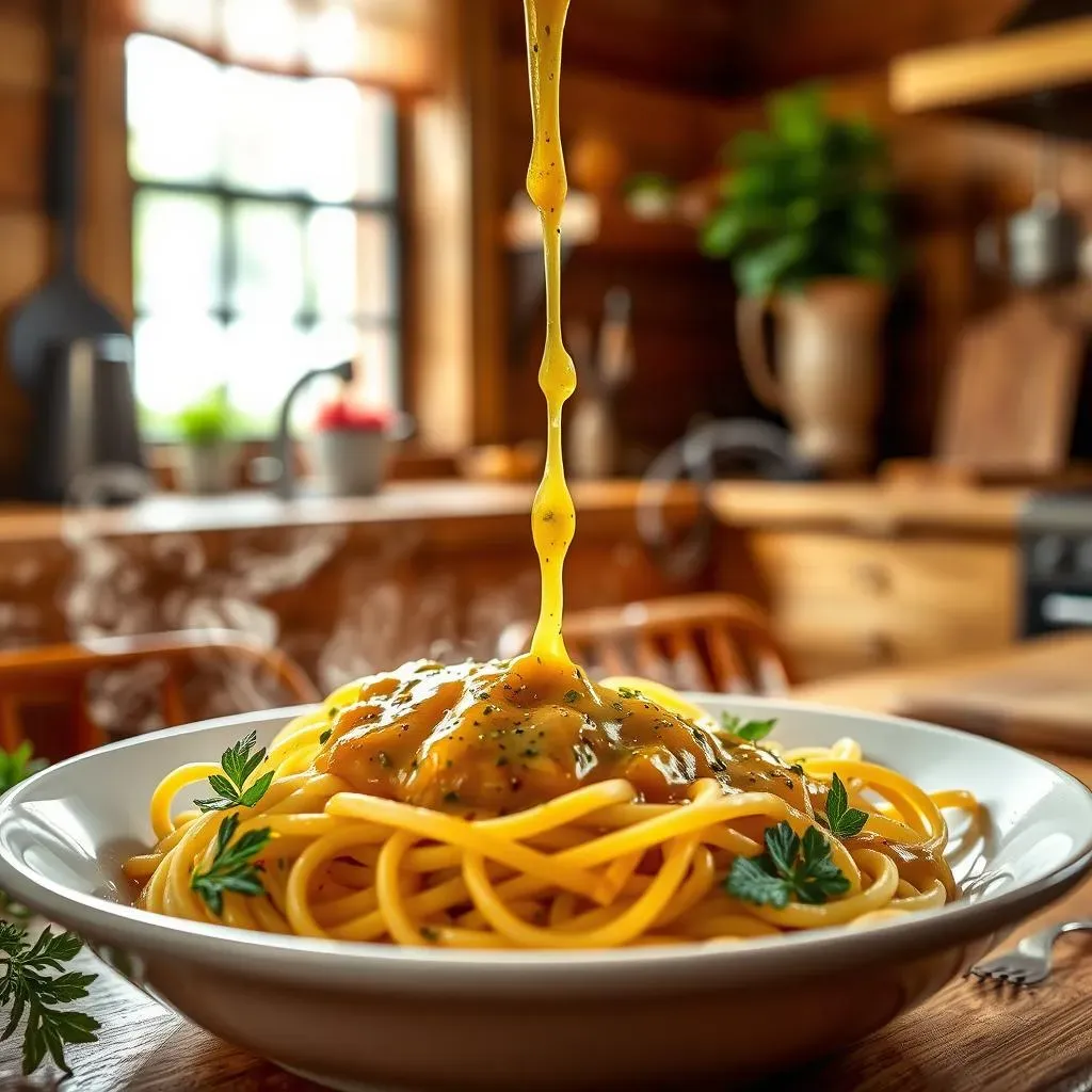 Making the Light and Flavorful Garlic Herb Sauce