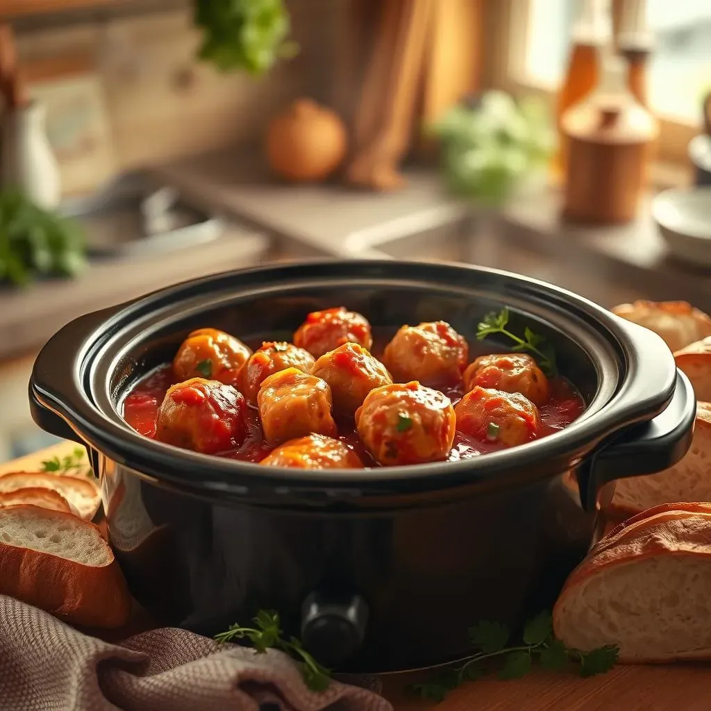 Making Your Chicken Meatball Recipe in the Crockpot