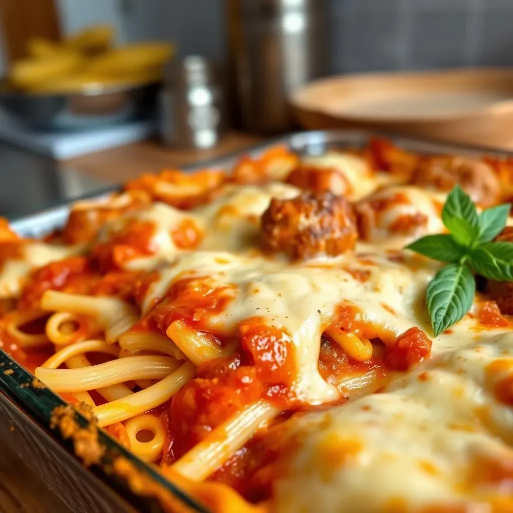 Making Your Easy Baked Ziti with Meatballs